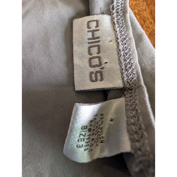 Women's tank top Camisole Chico's Size 3 Extra Large XL Gray Sleeveless Layering - Picture 2 of 9